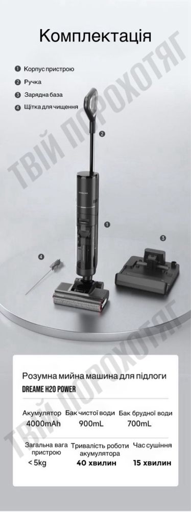 Плилесмок Dreame H20 Power