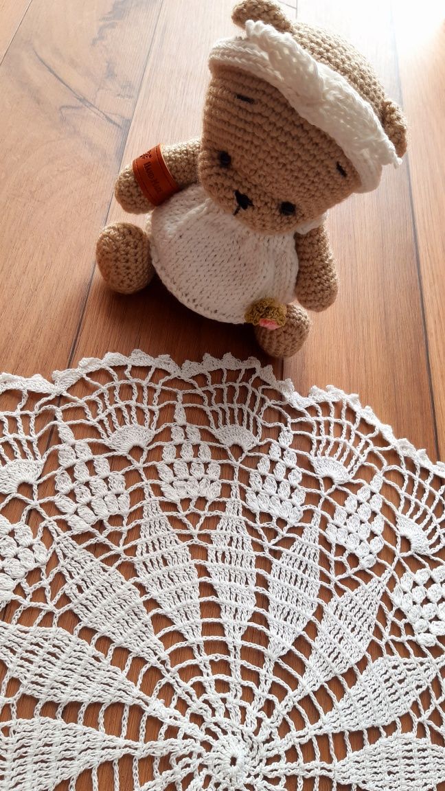 Piękna NOWA Serweta biała średnica 38 cm