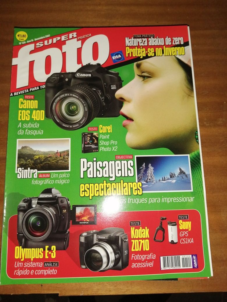Muitas revistas de fotografia