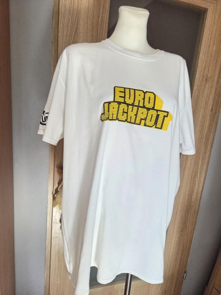 Hit nowy męski plus size t shirt bawełna cotton naturalna lato 4 xl 5