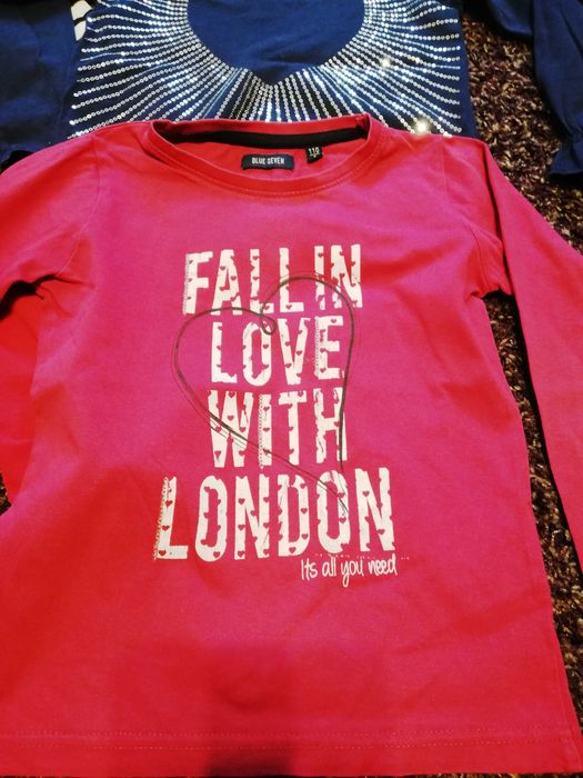 Bluzki dziewczęce - zestaw 8szt. - rozmiar 110