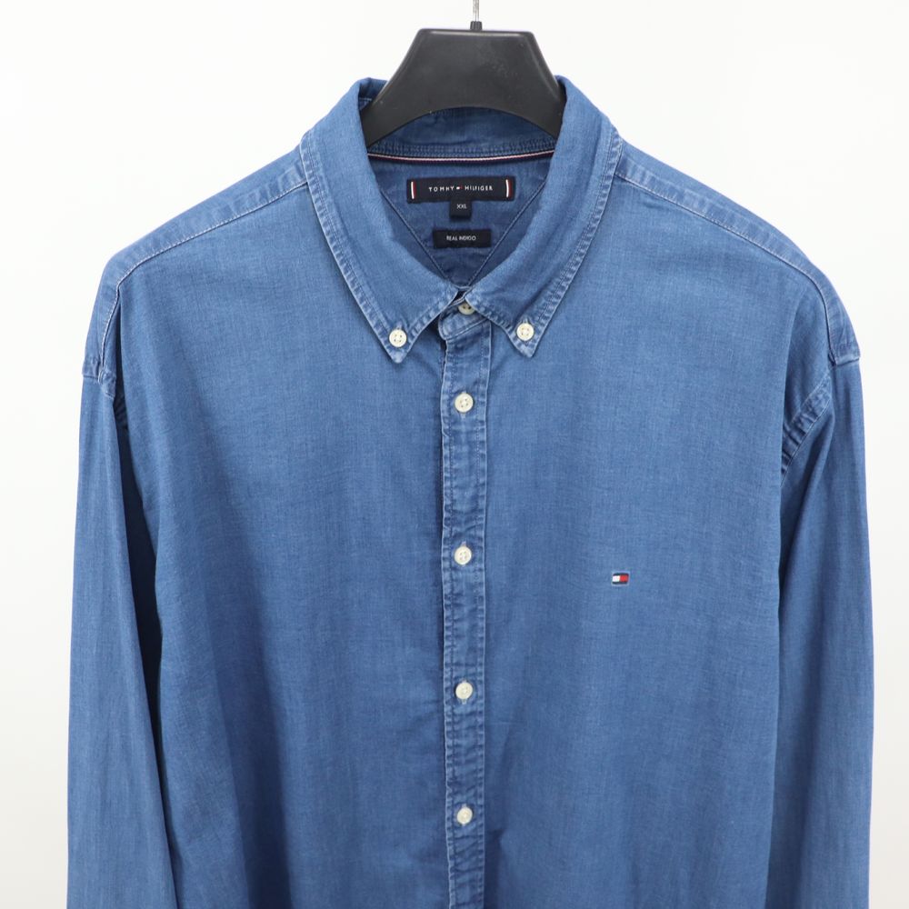Чоловіча джинсова сорочка рубашка Tommy Hilfiger / Оригінал | XXL |