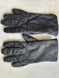 Rękawiczki skórzane damskie r.19 XS/S ocieplane