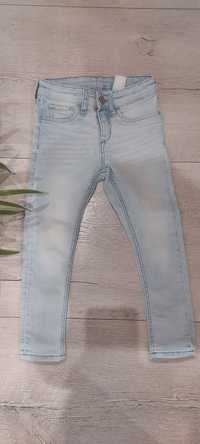 Spodnie, jeansy, rurki denim rozmiar 104