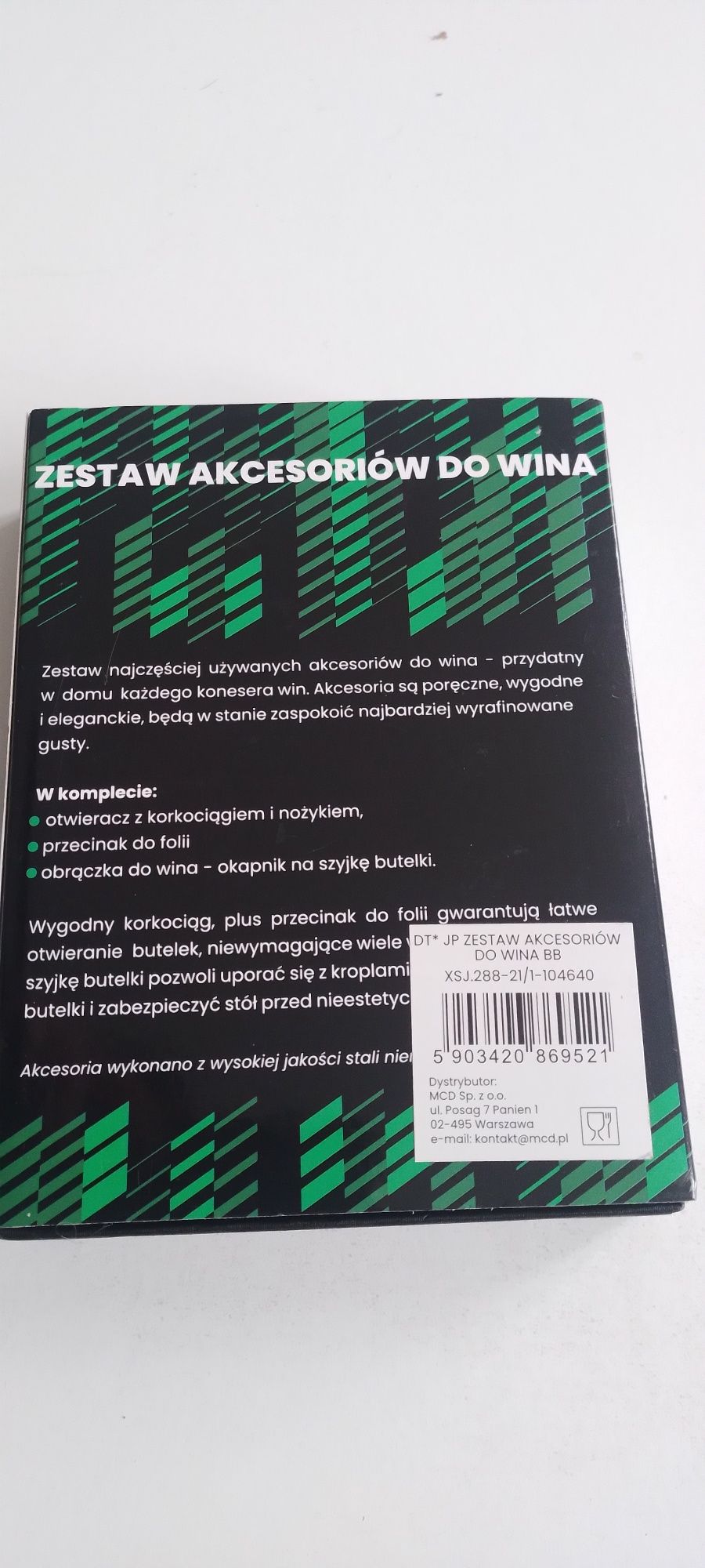 Zestaw do wina nowy