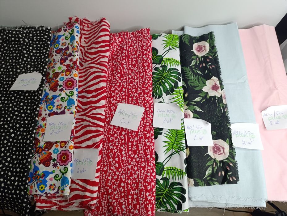 Pakiet 39 kawałków bawełny