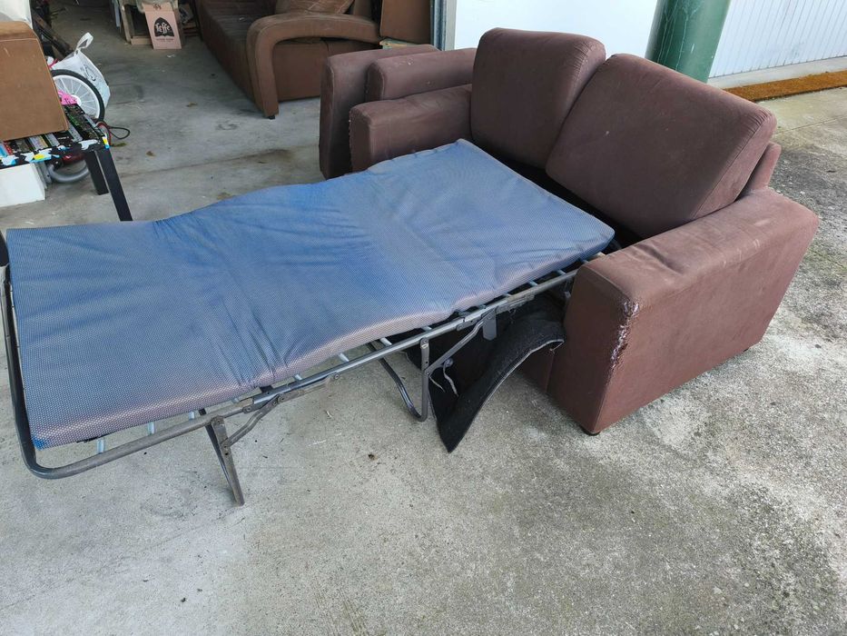 sofá cama de dois lugares