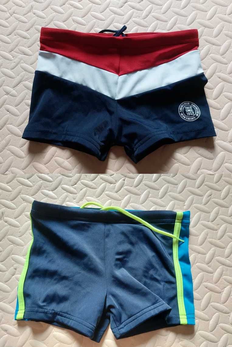 2 pary kąpielówek kąpielówki 98/104 C&A