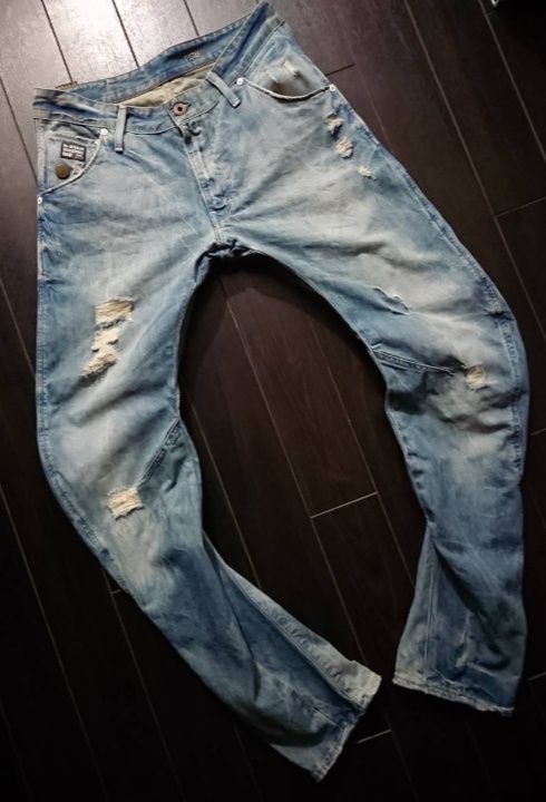 G-STAR RAW 32/32 arc 3d loose tapered markowe jeansy pas45 110dł