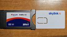 Karta SKYLINK Irdeto ICE Słowacja Moduł CI/CI+ SMiT ASTRA 23.5E