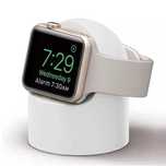 Podstawka Pod Ładowarkę Stacja Apple Watch  5/6/7/8 BIAŁA Silikon