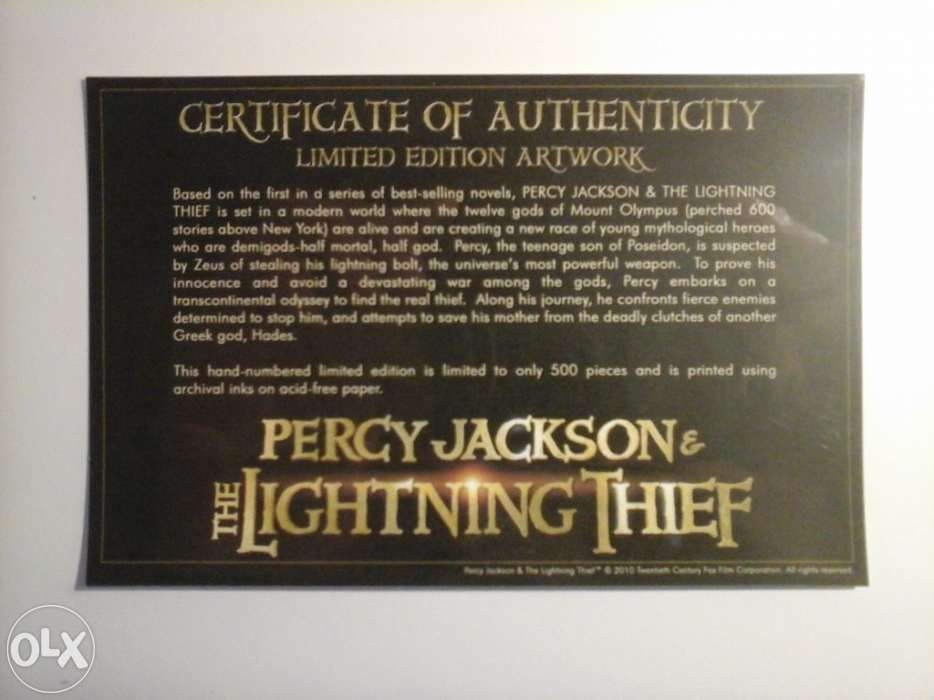 Storyboard Percy Jackson - Edição Limitada
