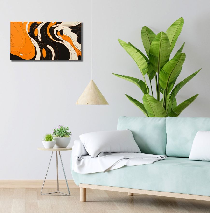 Obraz 60x30cm Tańczący Atrament