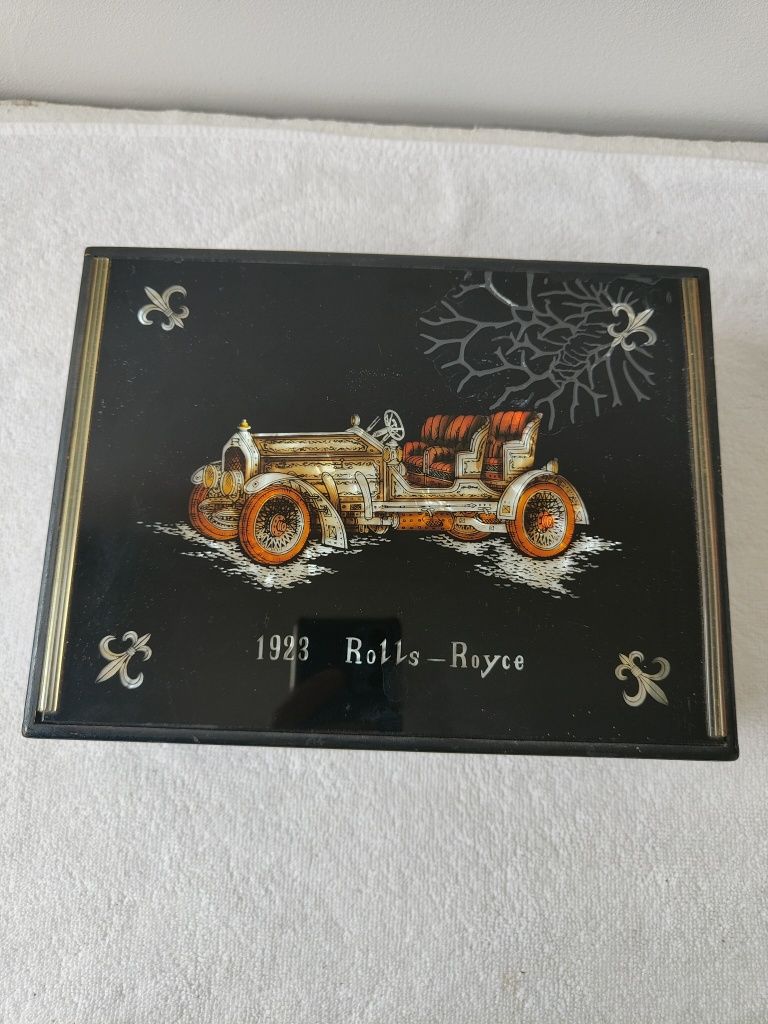 Caixa guarda jóias rolls-royce 1923