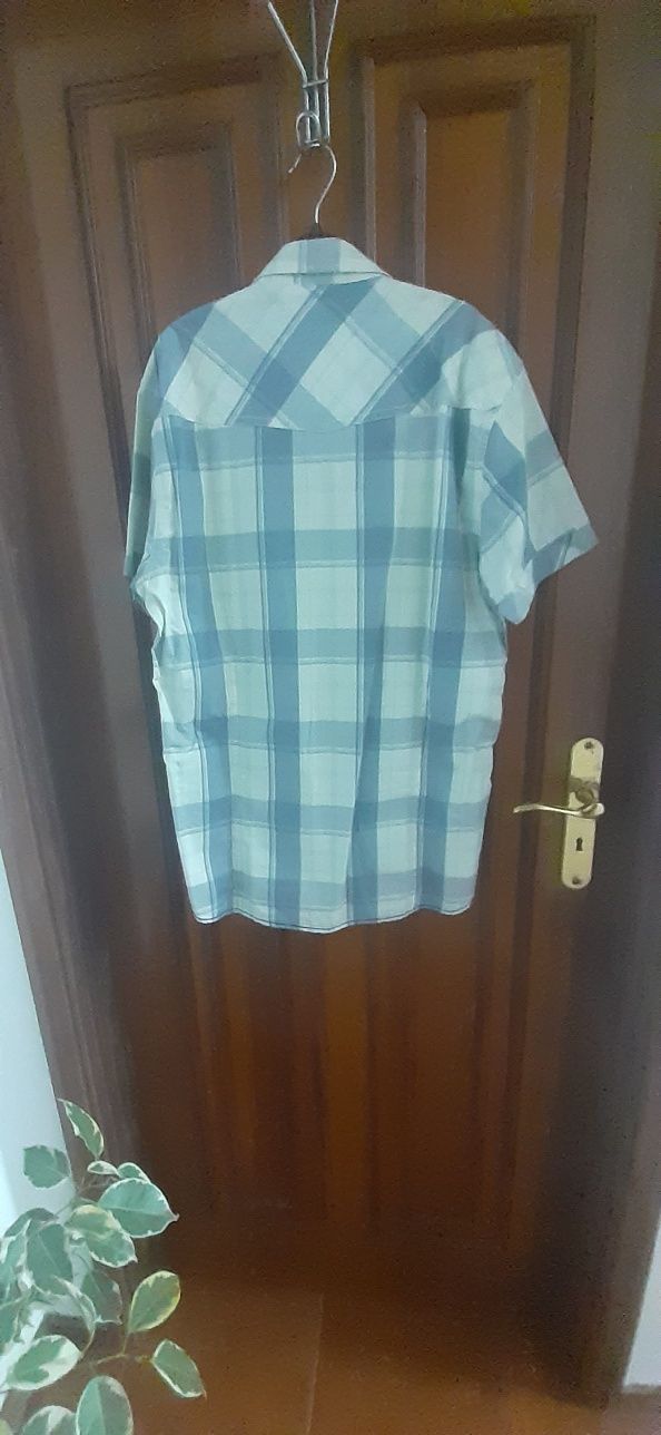 Camisa quadrados homem