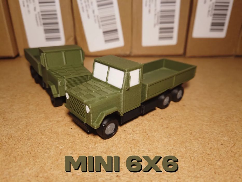 Mini Carro Militar 6x6 Sem Cola