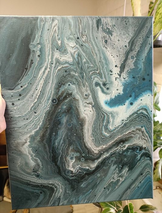 Obraz abstrakcja " Z lotu ptaka"