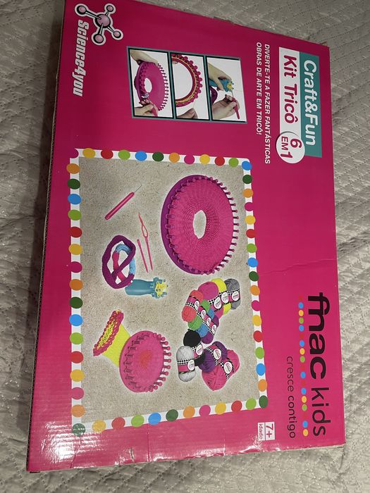 Kit Tricô 6 em 1 - Craft & Fun - nunca usado