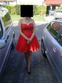 Piękna czerwona sukienka na bal/studniówkę/wesele!
