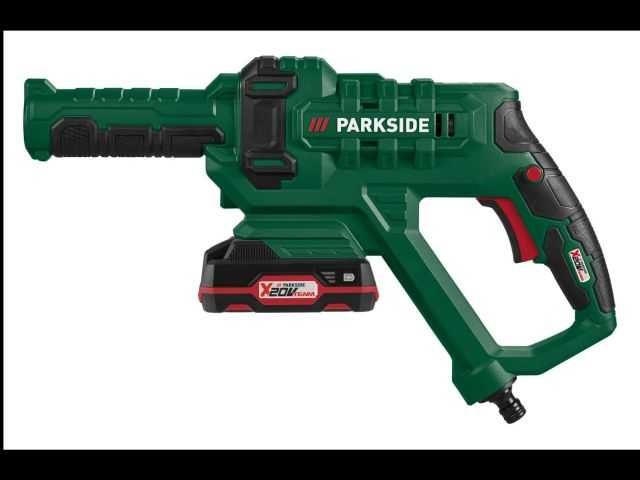 Akumulatorowa myjka ciśnieniowa 20V PARKSIDE -  akumulator i ładowarka
