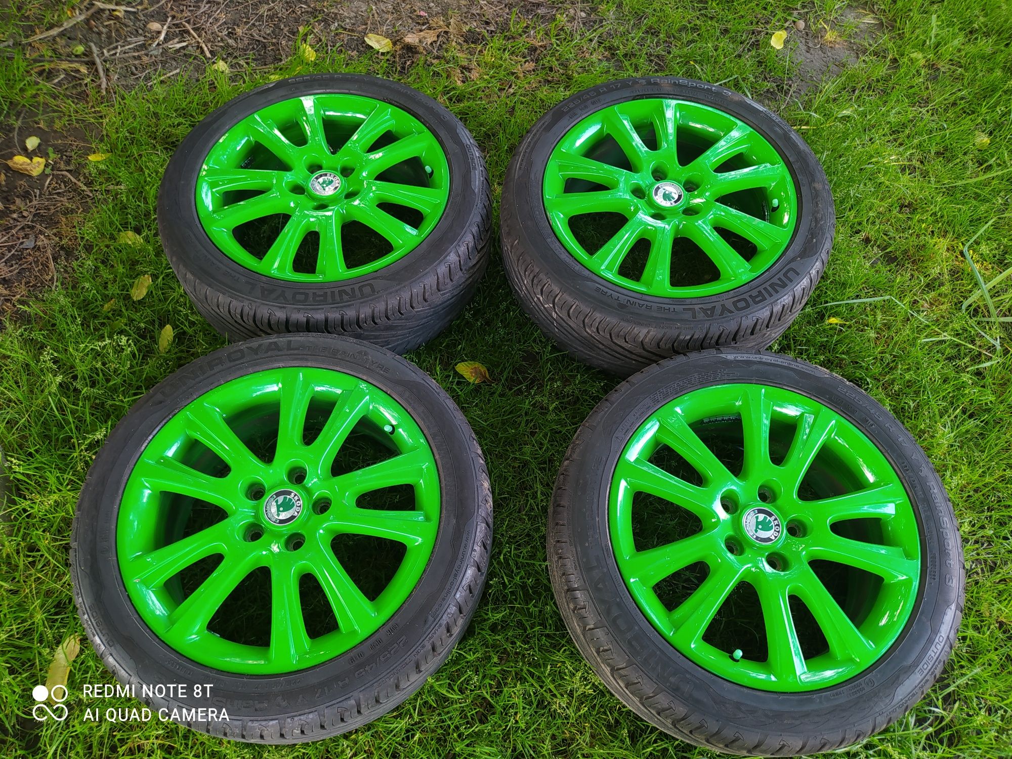 Felgi 5x112 R17 Škoda RS idealne , malowane proszkowo