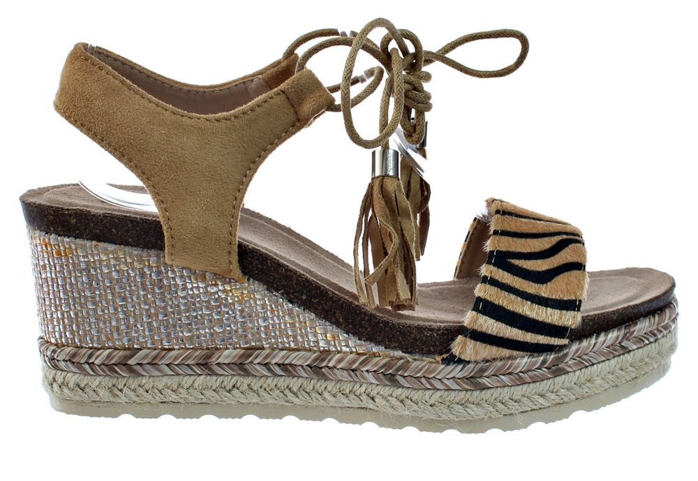 Rozmiar: 40 Sandały Espadryle Na Platformie Lekkie 6223