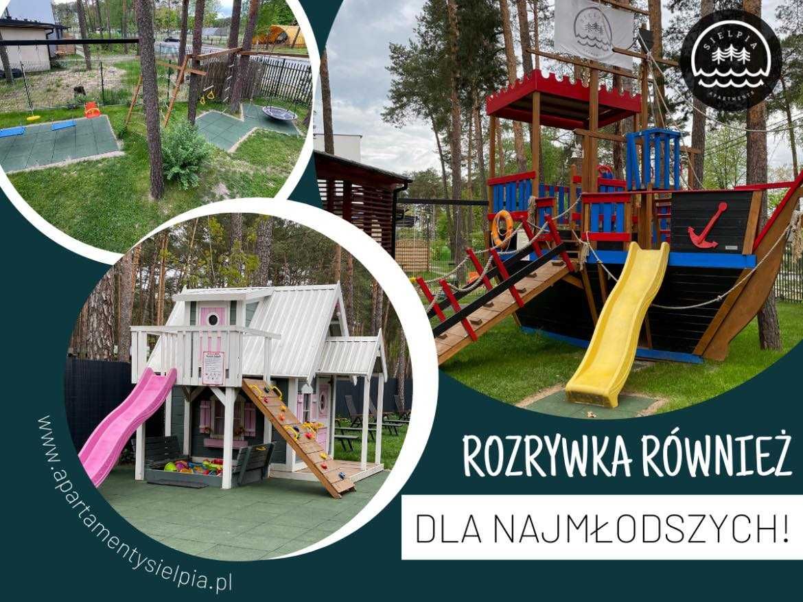 Domek/Domki od 4-6 osób nad wodą w Sielpia Wielka, wakacje, majówka