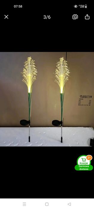Lampkai solarne do ogrodu 2 sztuki