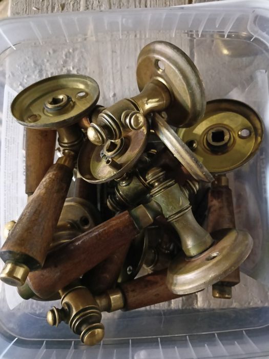 Klamki retro mosiądz