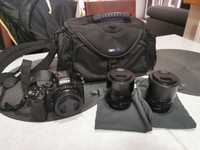 Bezlusterkowiec Nikon z50 + 3 obiektywy (viltrox, nikkor) + torba!