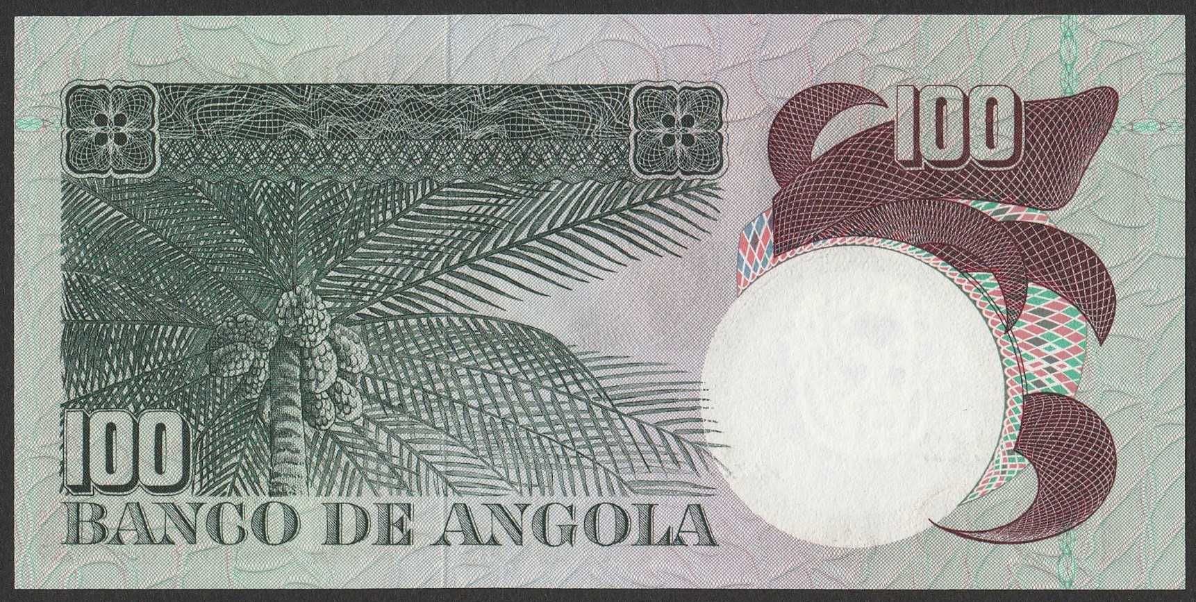 Angola 100 escudos 1973 - stan bankowy UNC