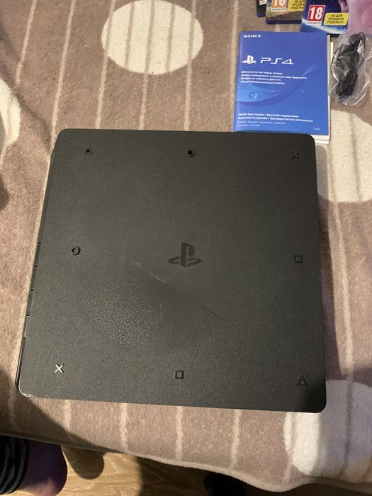 PS4 SLIM 1TB полный комплект