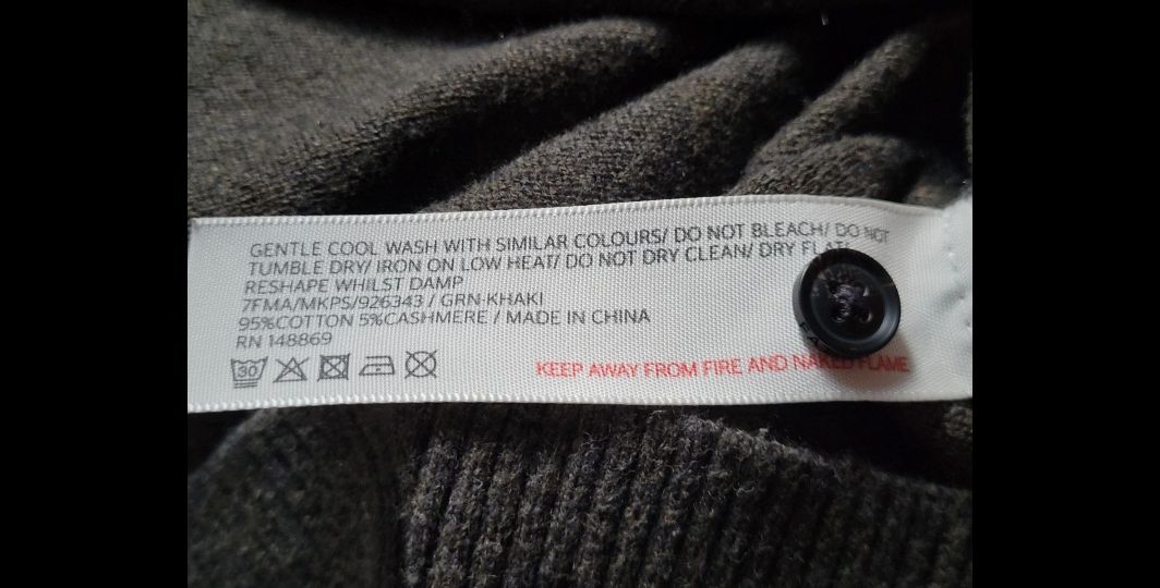 Sweter męski z kaszmirem