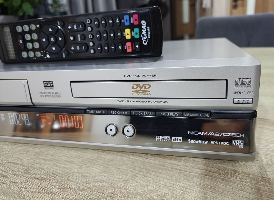 Panasonic NV-VP30 #Magnetowid VHS DVD #S-VHS #Combo#6HD#Hi-Fi #S-Drive