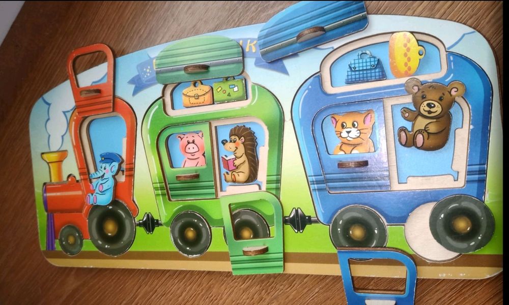 Сортер пазл паровозік