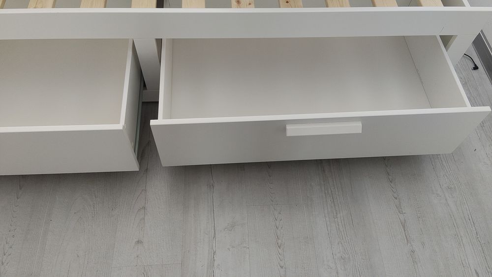 Łóżko Brimnes IKEA 160/200+ 2x materac.