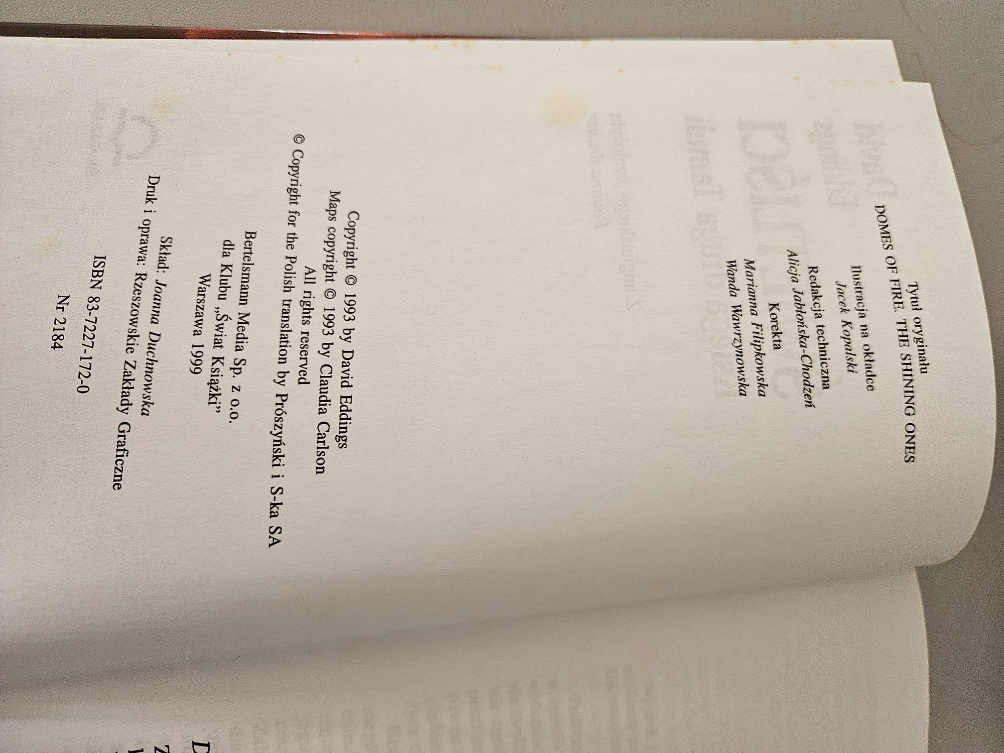Książka ŚWIETLIŚCI David Eddings