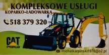 Usługi koparko-ładowarką CAT 432E