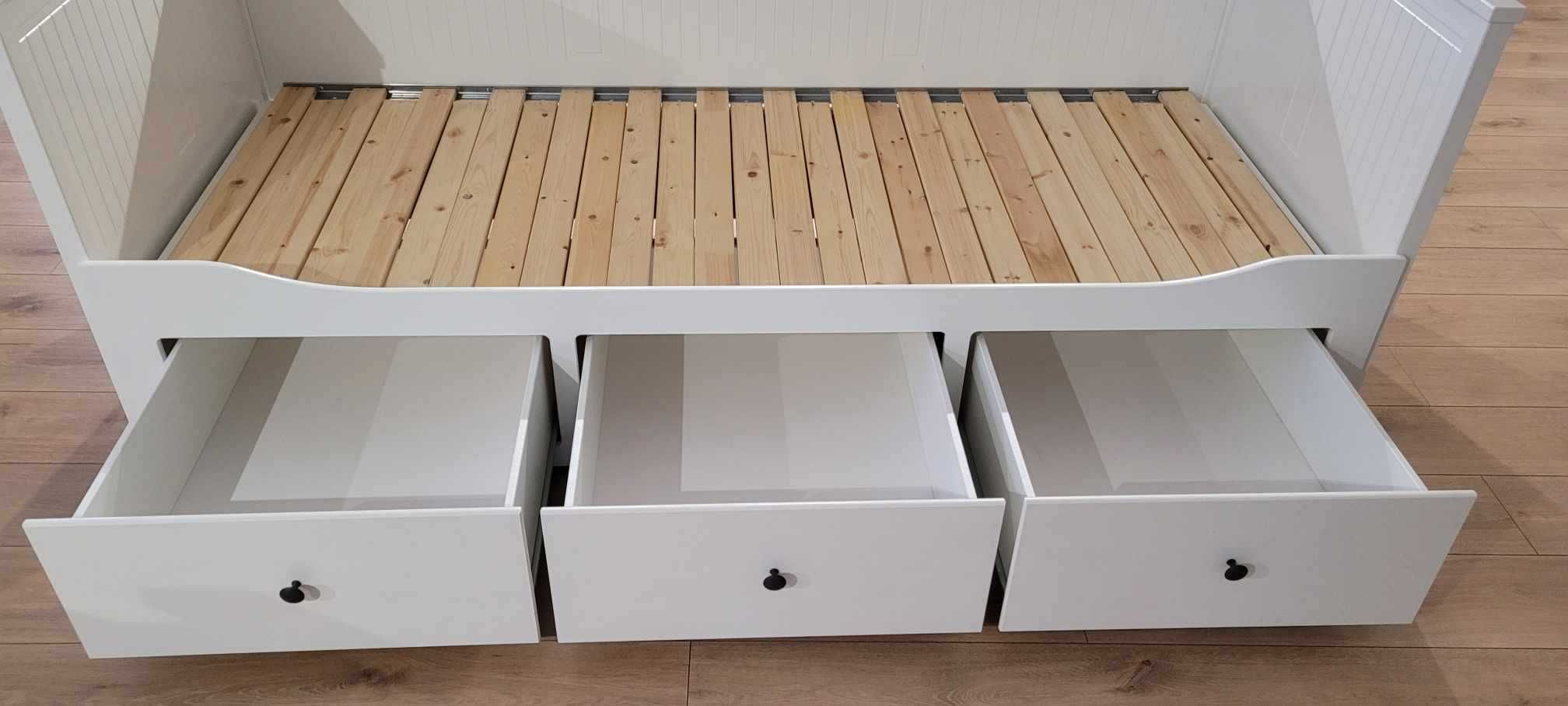 Łóżko białe hemnes stan idealny