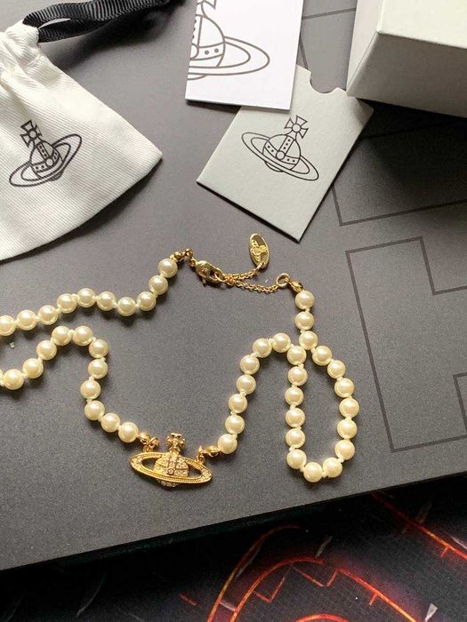 perelki vivienne westwood naszyjnik vintage