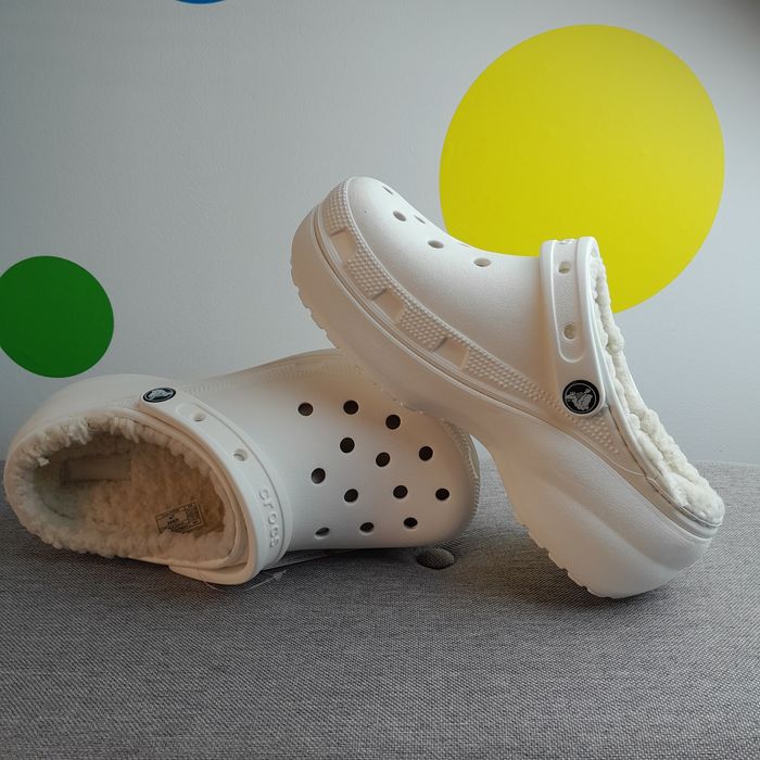 Новинка ! Жіночі утеплені крокси Crocs Classic Platform Lined Clog роз