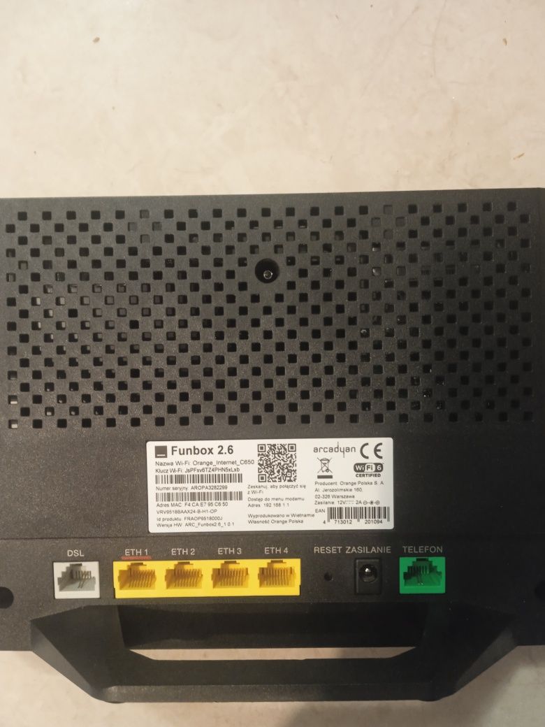 Router funbox 2.6