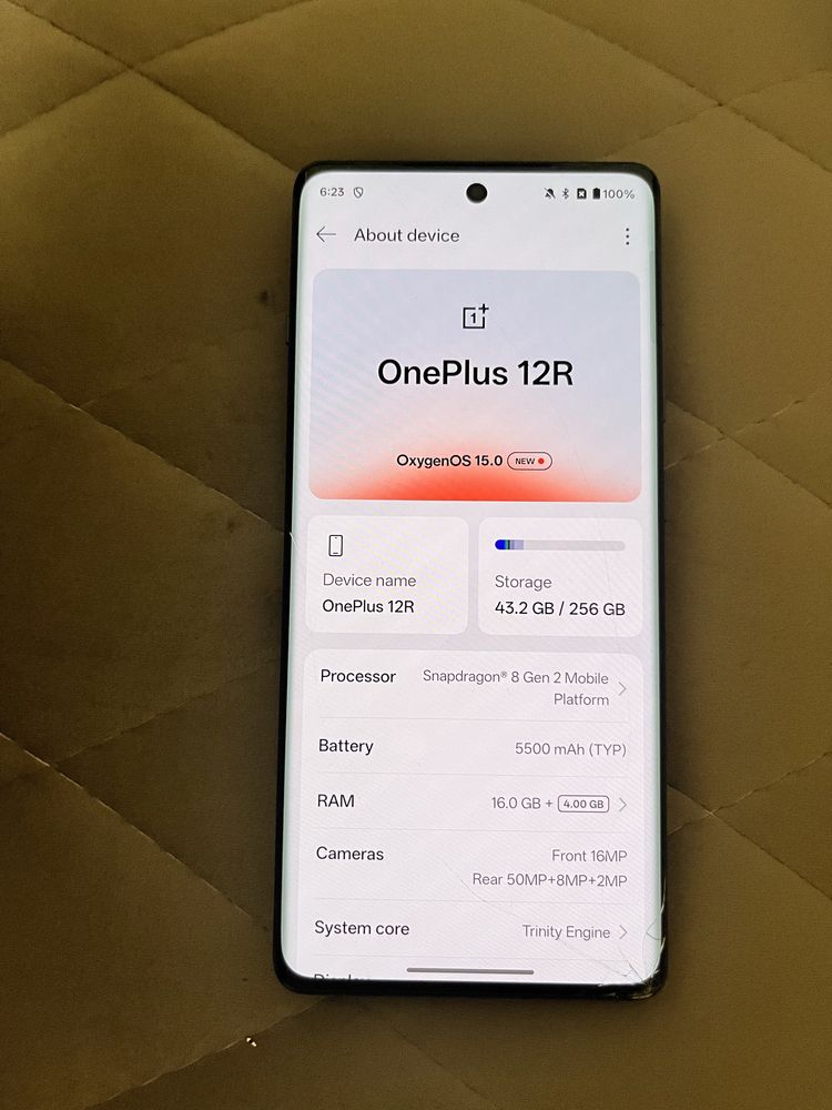 Oneplus 12R 16ram+4/256gb global
