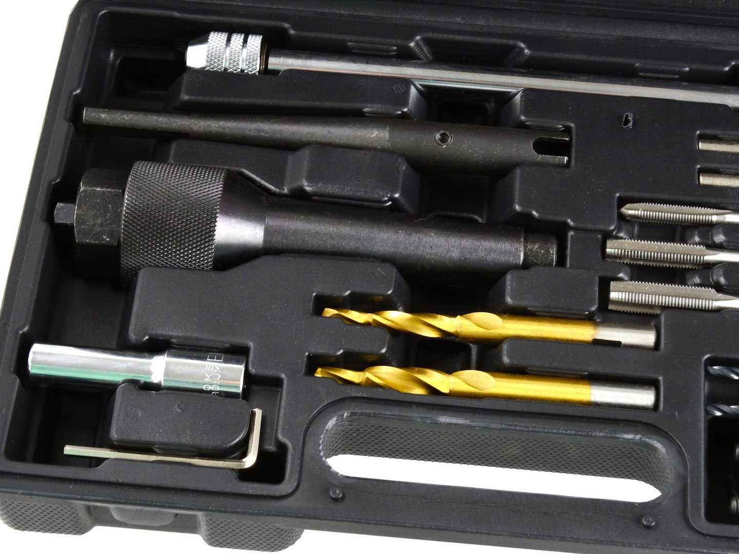 Zestaw do demontażu urwanych świec żarowych naprawy gwintu 8-10mm 2157