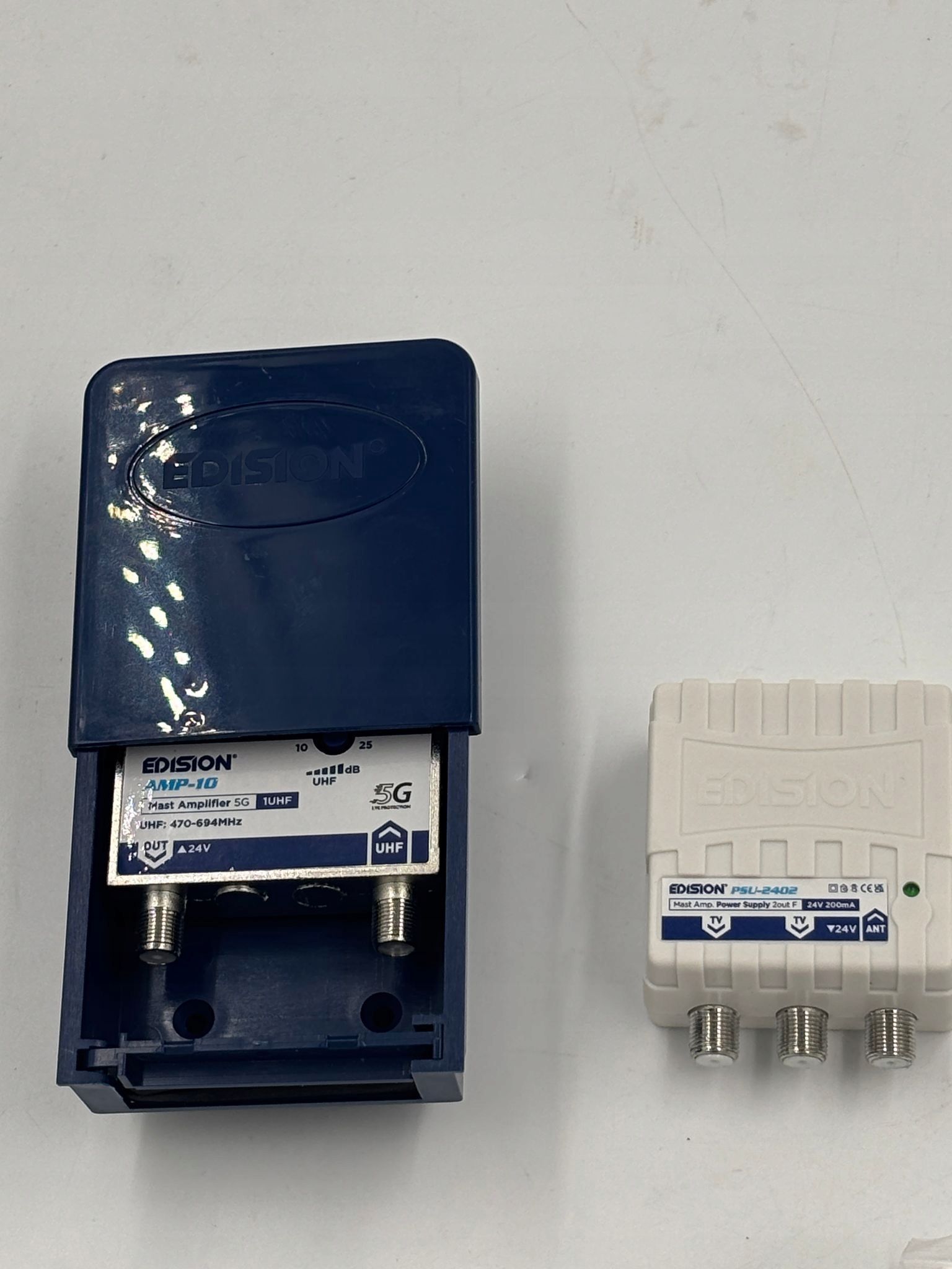 outlet wzmacniacz antenowy edison 1uhf 10-25db 107 dbmv 24 v