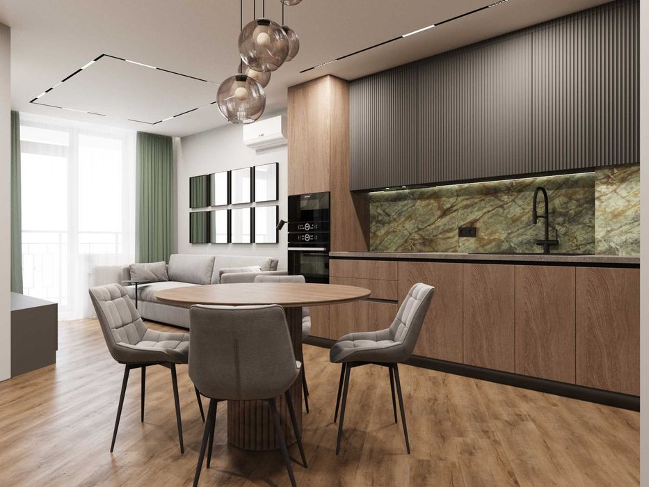 Дизайн интерьера. Дизайн-проект. Чертежи. 3Д визуализация.