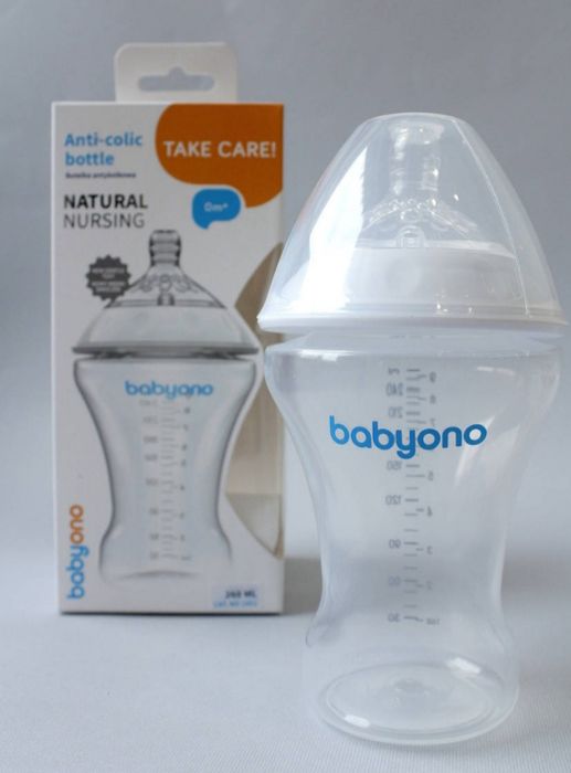 Антиколікова дитяча пляшка BabyOno "NATURAL NURSING" 250 мл