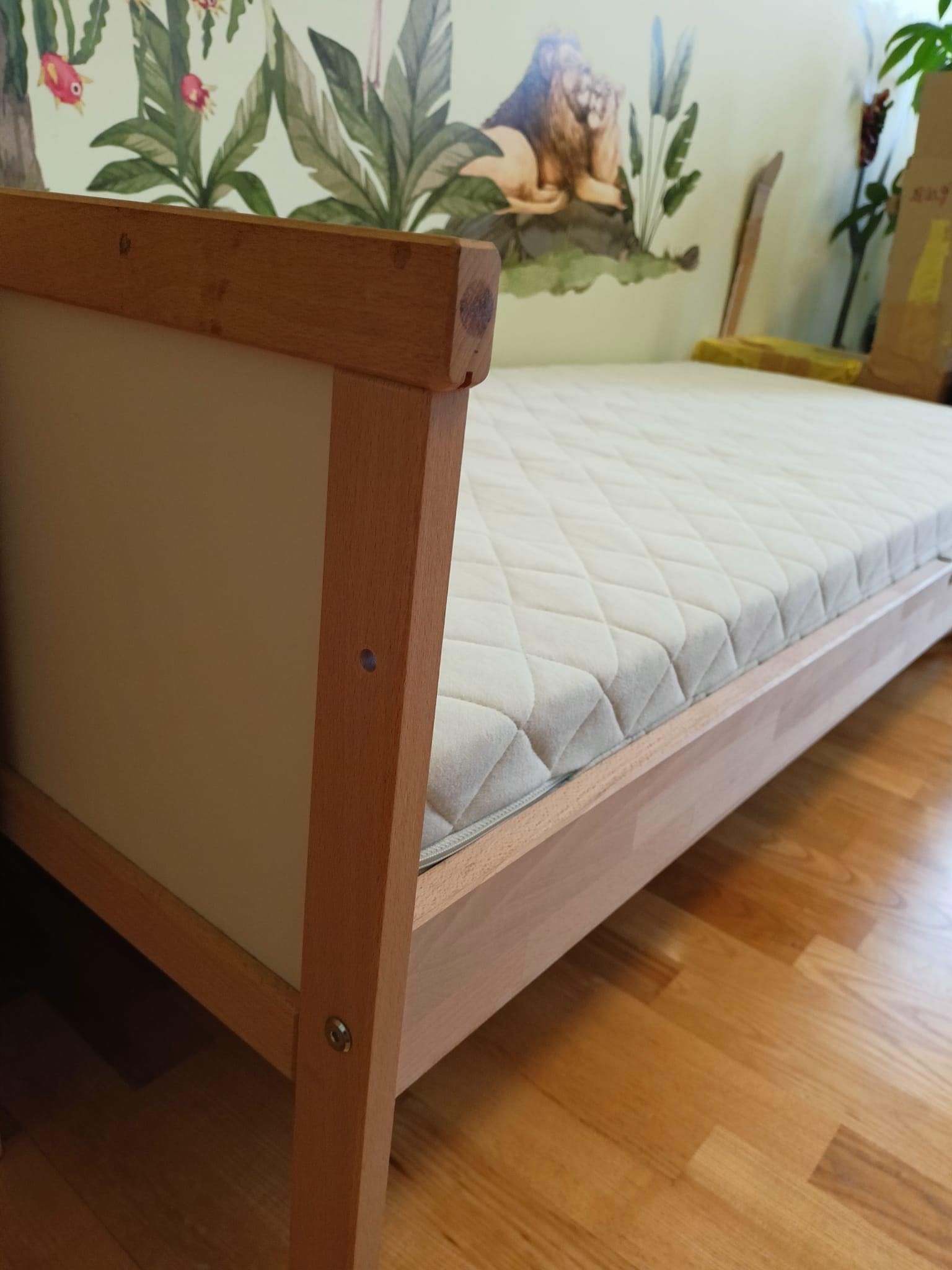 Łóżko dziecięce Ikea Sniglar 160x70 z dodatkami