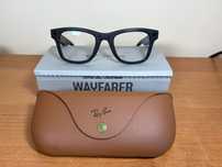 Ray Ban Meta Wayfarer Matte Black Transitions Sapphire S50