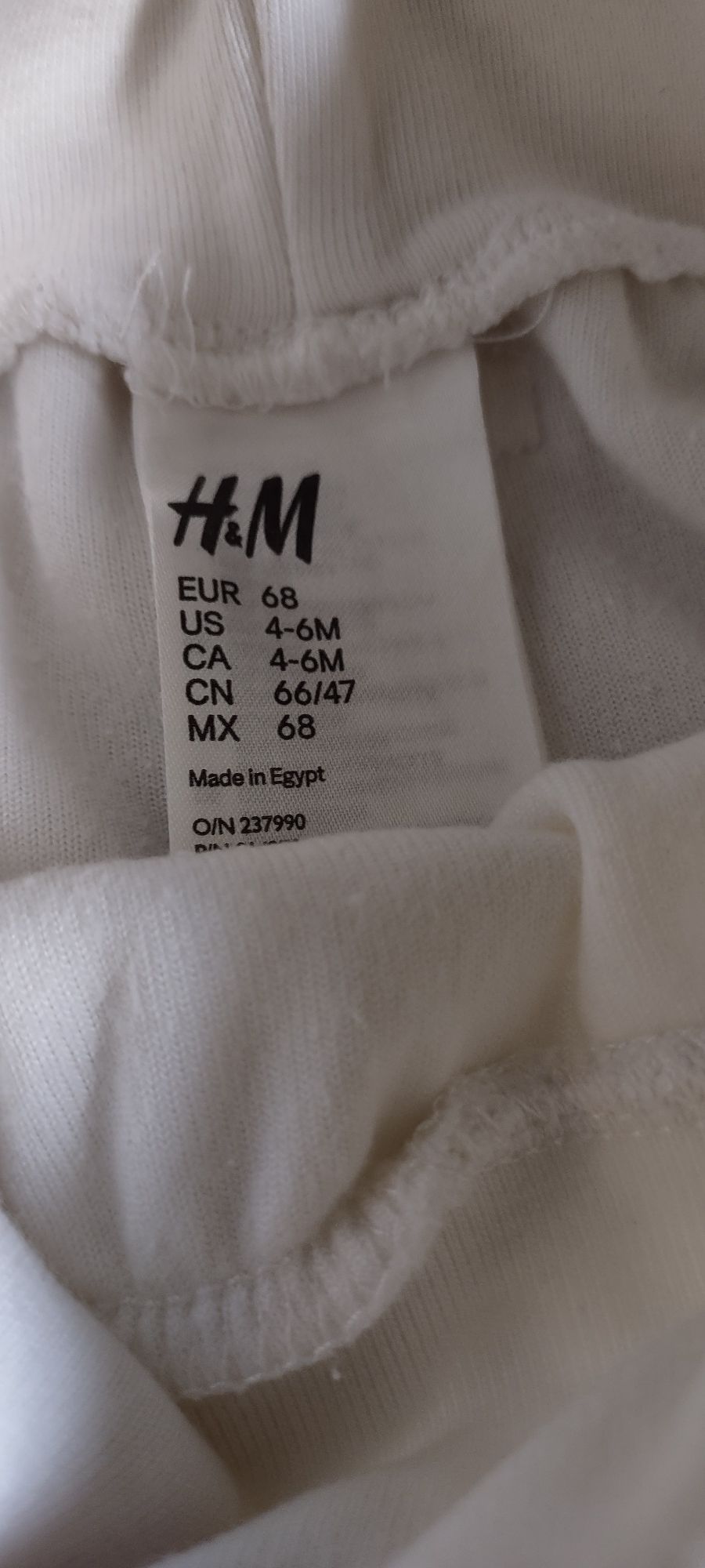 spodnie białe h&m 68